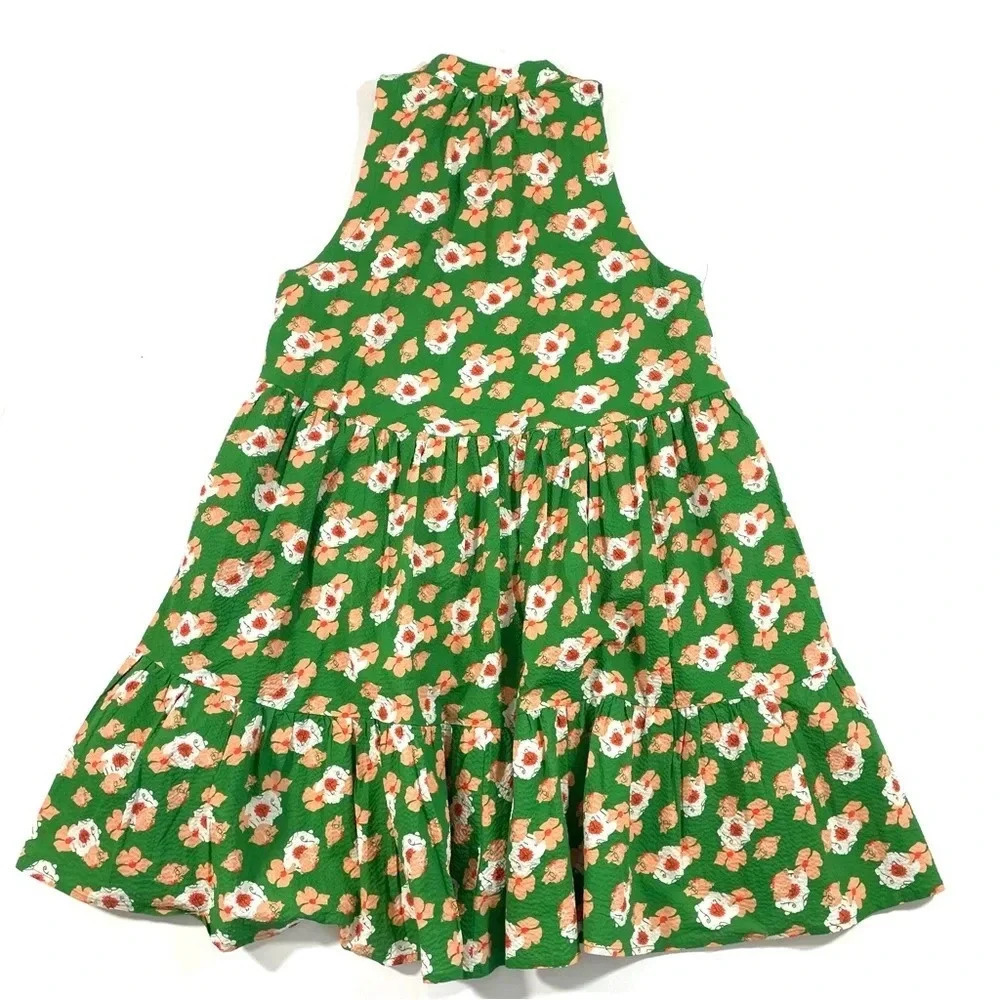 TCEC Met You In Summer Floral Mini Dress Green - Picture 3 of 7